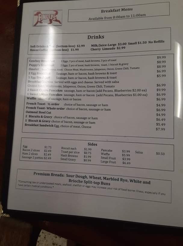 Finley’s Fountain Menu image 4